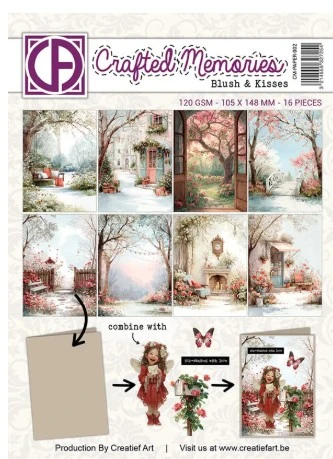 Creatief Art - A6 Paper Pad - Blush & Kisses