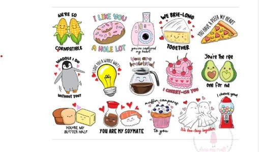 Dress My Craft - Stick N Peel Stickers - Love Talk