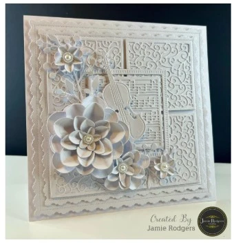 Jamie Rodgers Crafts Swirly Square Tile Die Set
