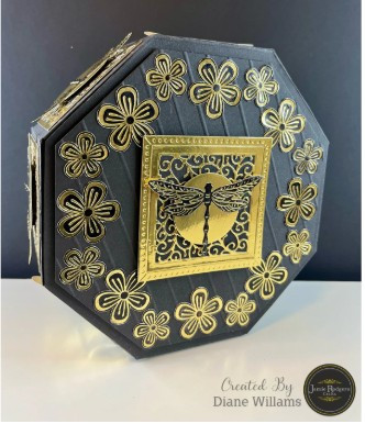 Jamie Rodgers Crafts Swirly Square Tile Die Set