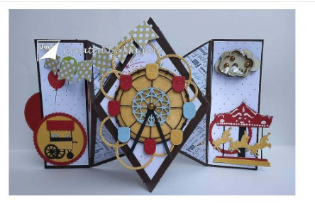 Joy! Crafts Polybesa Stencil - Card Shape with Rhomb
