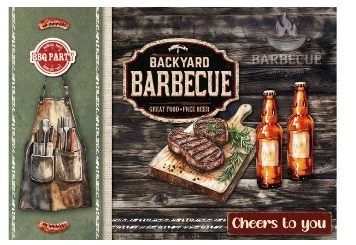 Studio Light Cardmaking Pad BBQ Party Essentials 14 Sheets Men's Cards!