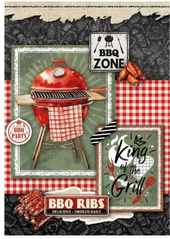 Studio Light Cardmaking Pad BBQ Party Essentials 14 Sheets Men's Cards!