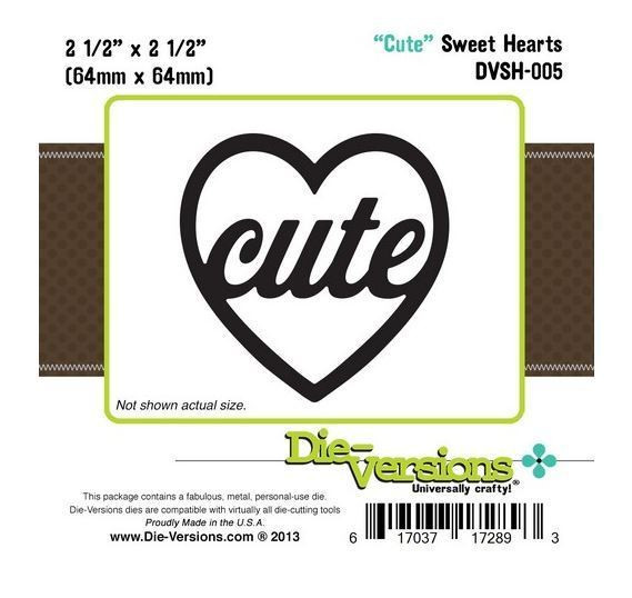 Die-Versions DVSH-005 CUTE Sweet Hearts Cutting Die