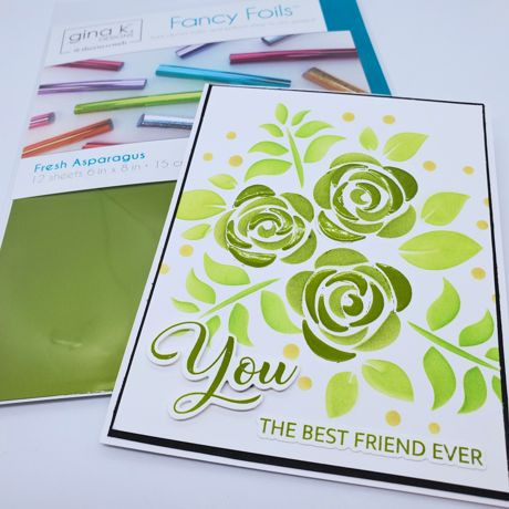 Gina K Fancy Foils 6x8 in 12 PC - Fresh Asparagus