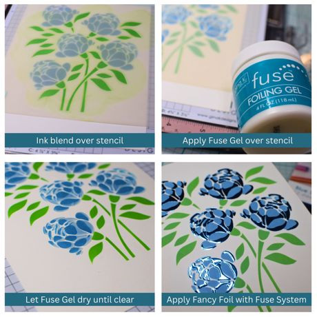 Gina K Fancy Foils 6x8 in 12 PC - Blue Sky
