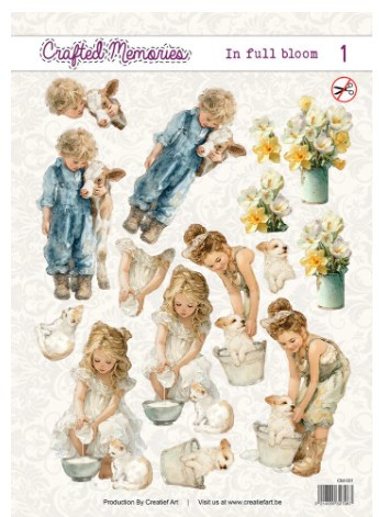 Creatief Art - 3D Die-Cut Sheet - In Full Bloom 1
