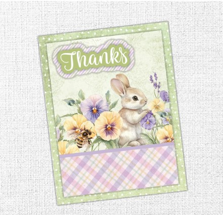 Paper Rose Petals & Pansies 6x8" Quick Cards Die Cuts 36430