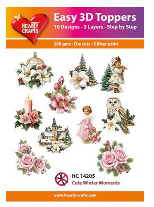 Hearty Crafts Easy 3D-Toppers - Cute Winter