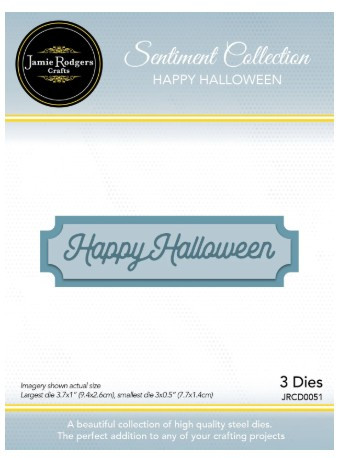 Jamie Rodgers Crafts - Happy Halloween Sentiment Die Set