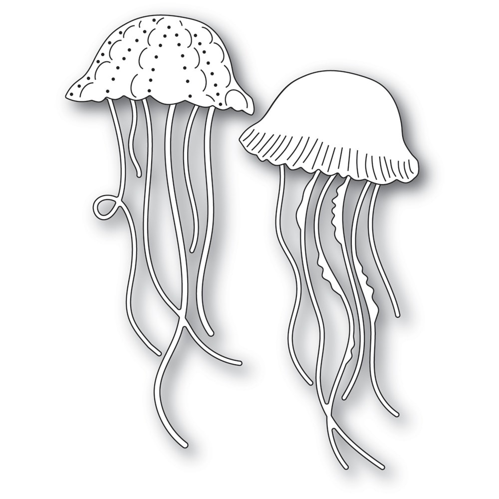 Memory Box 100% Steel Graceful Jellyfish Cutting Die- 94574
