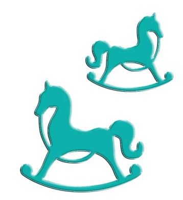Die Nellie's Choice Vintasia Dies - Rocking Horse