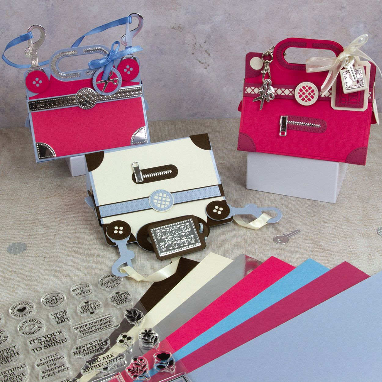 Tonic Craft Kit - Issue 95 - Elegant Argyle Gift Bag