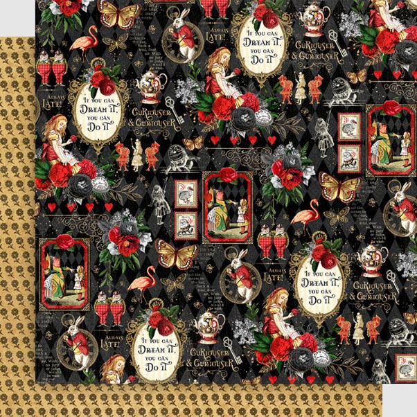 Graphic 45 12x12 Collection Pack- Curiouser & Curiouser