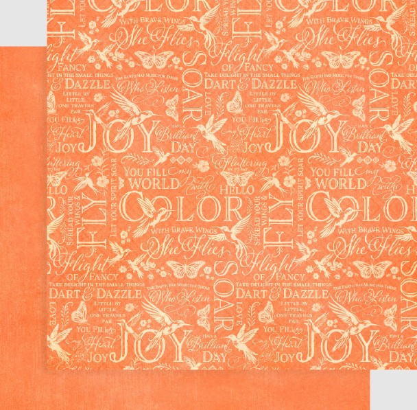 Graphic 45 12x12 Patterns & Solids Pack- Flight of Fancy