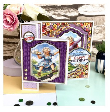 Hunkydory Crafts Golden Oldies - Senior Moments Topper Sheet - Life in Full Colour