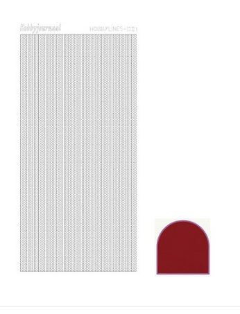Hobby Lines Mini Pearl Lines Mirror Red Peel stickers HLM014