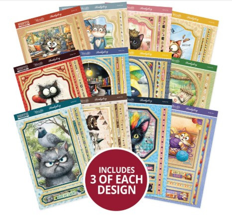Hunkydory Crafts Whopper Topper Pad - Quirky Cats