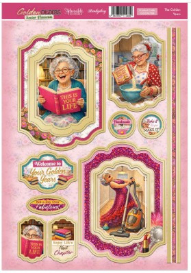 Hunkydory Crafts Golden Oldies - Senior Moments Topper Sheet - The Golden Years