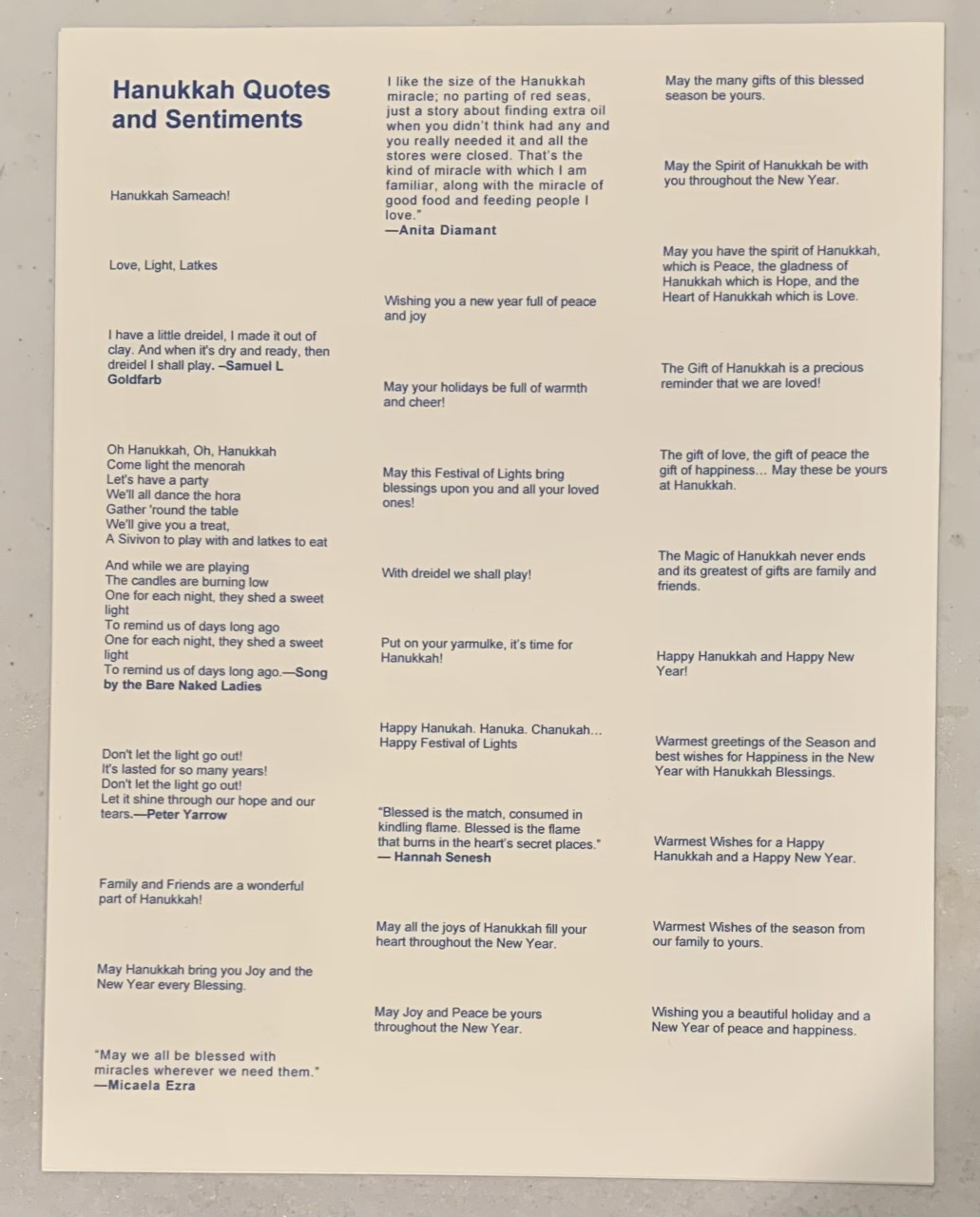 Hanukkah Quotes Card Greetings and Words of Inspiration -- 55 Elements!