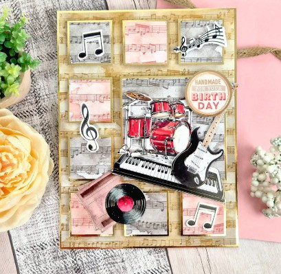 Hunkydory Crafts Essential Selection Paper Pad - Music Paper