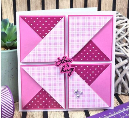 Hunkydory Crafts Mat & Layer Paper Pads - Pink Tones - Stunning Silver