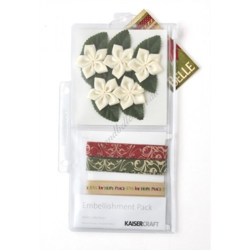 Belle Embellishment pack Flowers & Ribbons Kaiser Craft