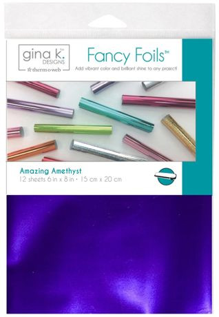 Gina K Fancy Foils 6x8 in 12 PC - Amazing Amethyst