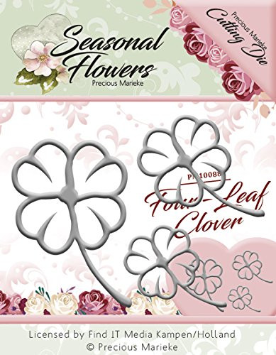 Precious Marieke Die Seasonal Flowers-Four Leaf Clover