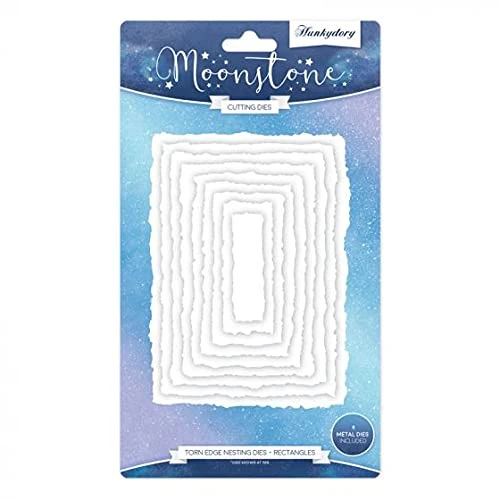 Hunkydory Moonstone Dies- Torn Edge Nesting Dies- Rectangles MSTONE320