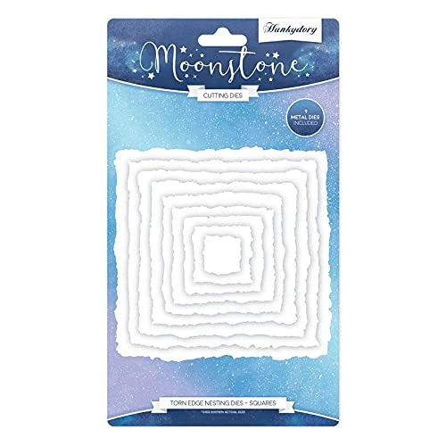 Hunkydory Moonstone Dies- Torn Edge Nesting Dies- Squares MSTONE321