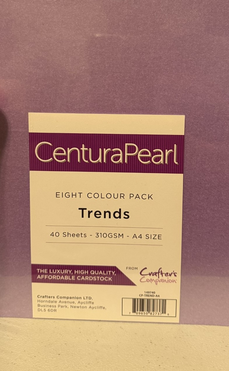 Crafter's Companion Luxury Centura Pearl Fresh Card, White, A4, Pack of 40