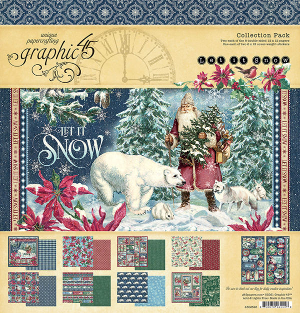 Graphic 45 4502323 Let it Snow 12' x 12' Collection Pack NOTE
