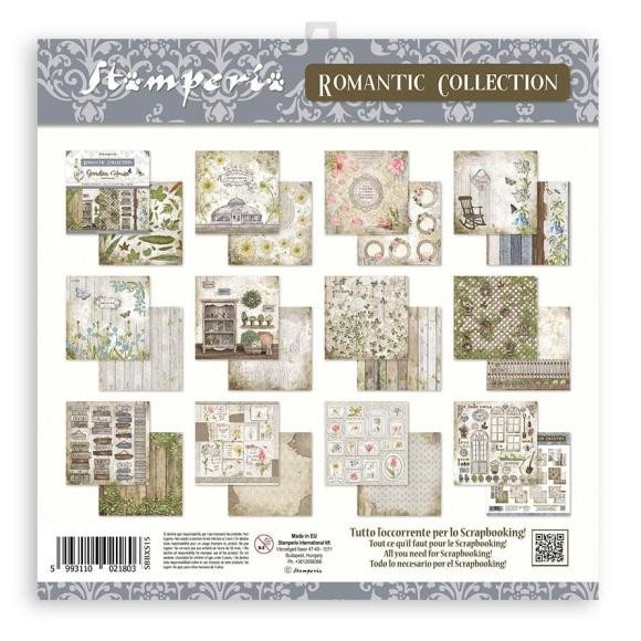 Stamperia Extra Small Paper Pad 6X6 10PK Garden House