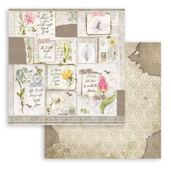 Stamperia Extra Small Paper Pad 6X6 10PK Garden House
