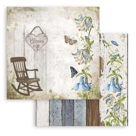 Stamperia Extra Small Paper Pad 6X6 10PK Garden House