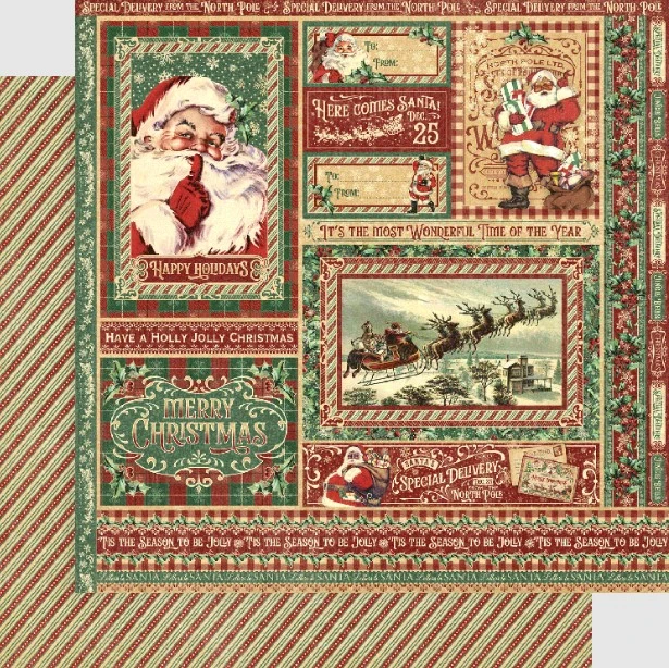 Graphic 45 12X12 Collection Pack- Letters to Santa