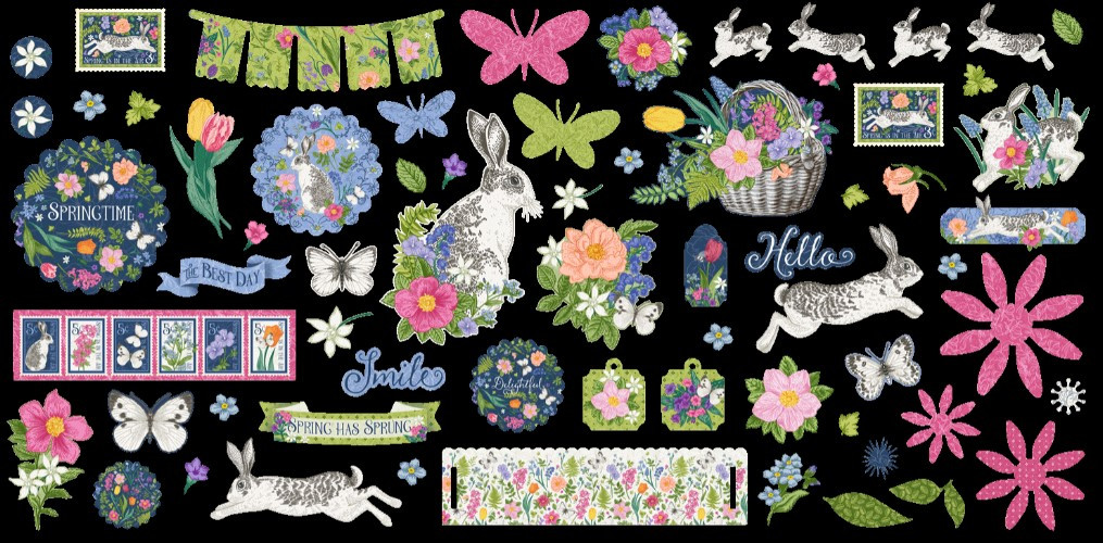 Graphic 45- Ephemera Assortment- Spring is in the Air