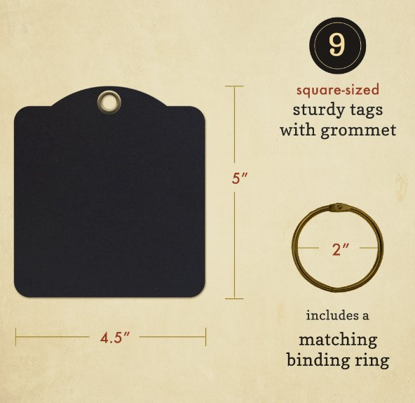 Graphic 45 Staples- Square Black Tag Album