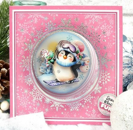 Hunkydory Crafts Delightful Penguins Decoupage Card Kit CONCEPT125