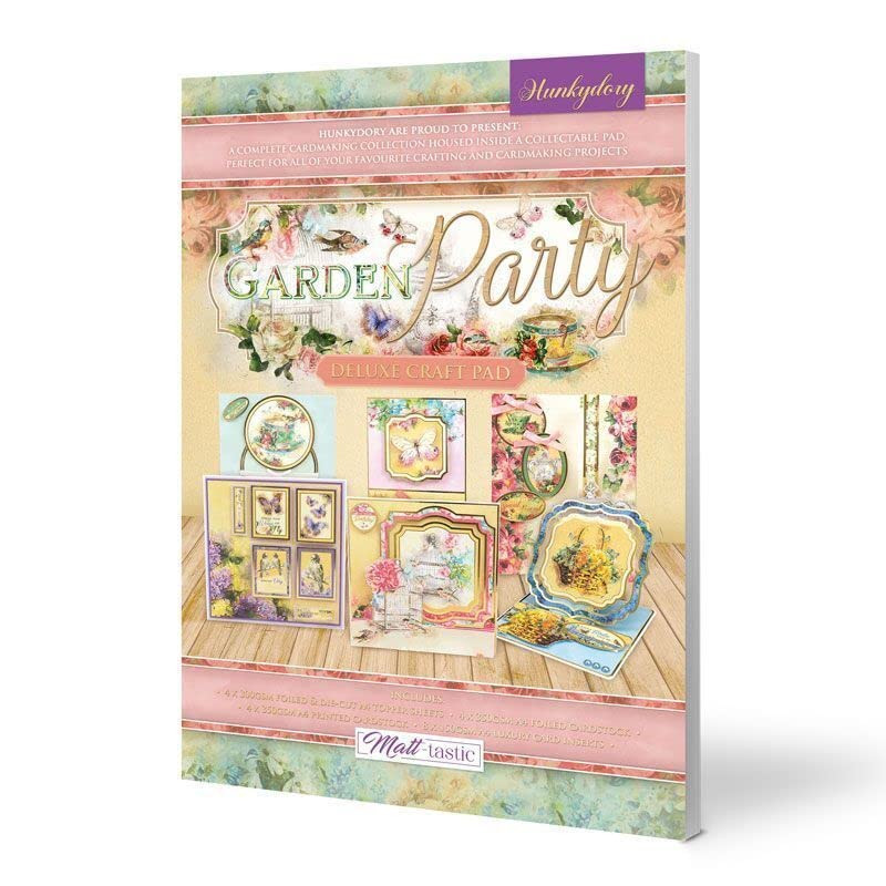HunkyDory Crafts Deluxe Craft Pad- Garden Party