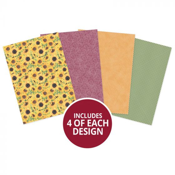 Hunkydory Crafts- Forever Florals Sunflower Printed Parchment- FFSUN108