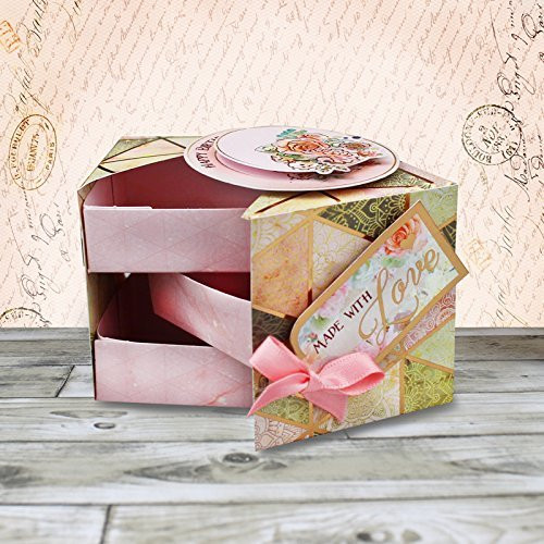 Hunkydory Crafts Rose Gold Moments Rose Gold Trinket Box Card ROSEMOM106
