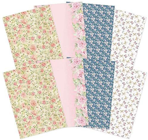 Hunkydory Crafts- Forever Florals Rose Printed Parchment- FFROSE108