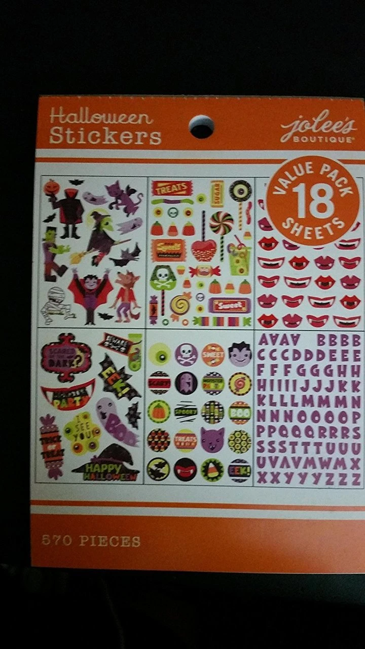 Jolee's Boutique Halloween Stickers Value Pack 18 Sheets Stickers