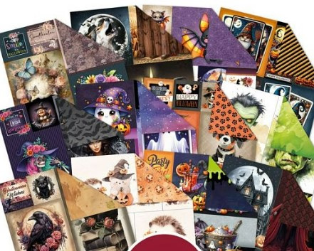 Hunkydory Crafts Happy Halloween Picture Perfect 8x8'' Paper Pad PICPERF131