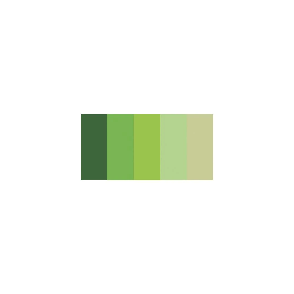 Quilled Creations 1/4" Strips - 100 Mixed Green Shades