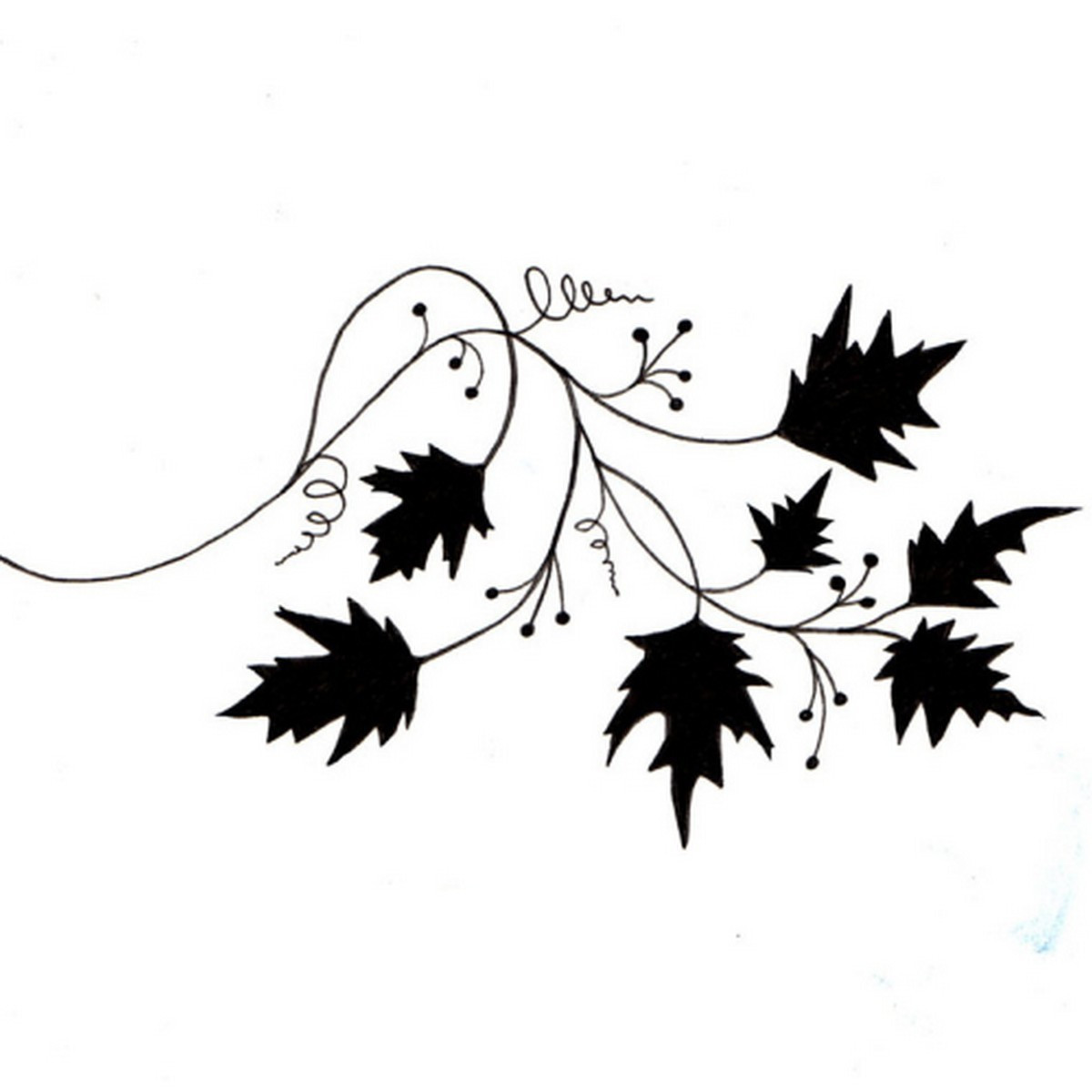 Lavinia Clear Stamps- Vine