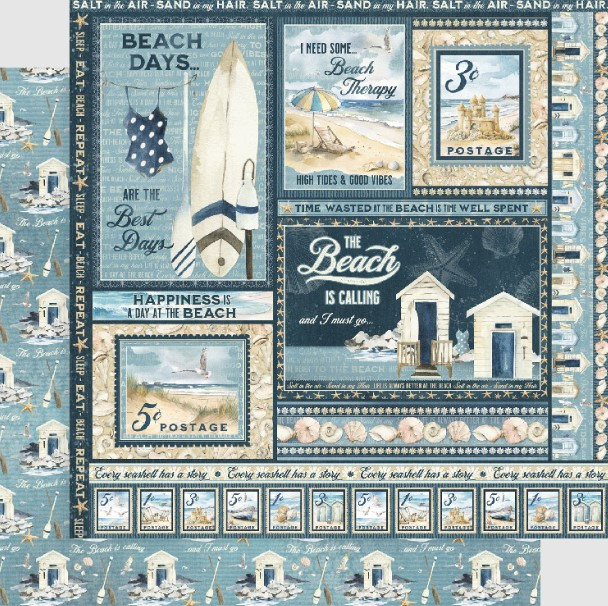 Graphic 45 8x8 Collection Pack- The Beach is Calling
