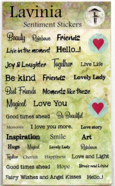 Lavinia Stamps- Sentiment Journaling Stickers- Inspirational Word Collection